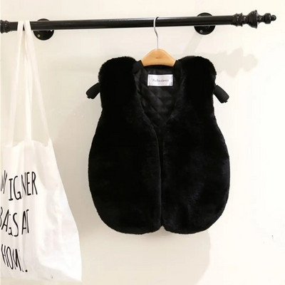 2021, pentru copii, fete, haine de blană artificială, vestă de iarnă, vestă caldă, fără mâneci, pentru copii, haine de îmbrăcăminte pentru fete