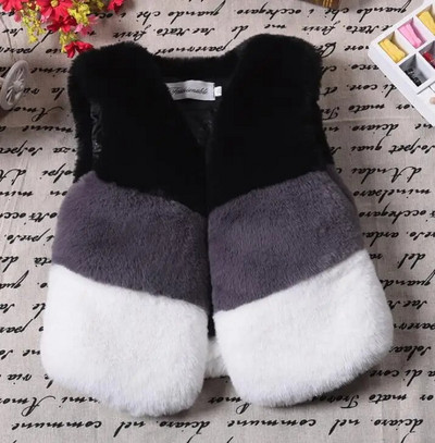 Vestă de iarnă pentru bebeluși din blană artificială, haine pentru copii, vestă pentru copii, veste pentru fete, la modă de toamnă, veste de culoare uni, 11 culori