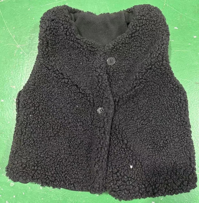 Noua vestă de toamnă iarnă pentru copii, fete, băiat, culoare solidă, din lână groasă, cu guler rotund, vestă fără mâneci, îmbrăcăminte pentru copii H450