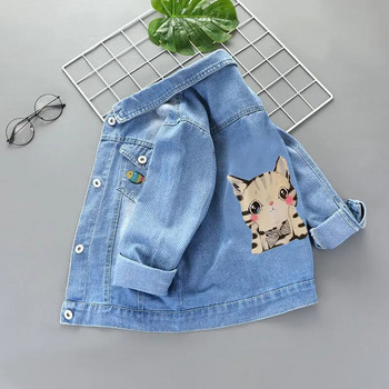 Τζιν μπουφάν για κορίτσια 2-12 ετών Άνοιξη φθινόπωρο μόδα Παιδικό τζιν παλτό για κορίτσια Sweet Little Princess Outerwear Παιδικά ρούχα