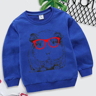 Hanorace amuzante de cobai pentru copii, pulover Kawaii, desene animate, băieți, fete, hanorace, ocazional, pentru bebeluși, moda pentru cobai