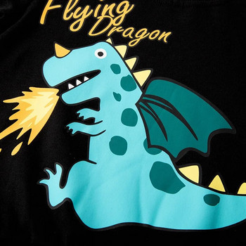 TUONXYE Νέα μακρυμάνικα μπλουζάκια για αγόρια Cartoon Cute Dinosaur Soft Breathable πλεκτά βαμβακερά παιδικά πουλόβερ ρούχα