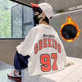 Pulover pentru băieți Stil de primăvară și toamnă Nou de mărime mijlocie Top pentru copii de toamnă Cămașă de jos de toamnă pentru băieți La modă și la modă