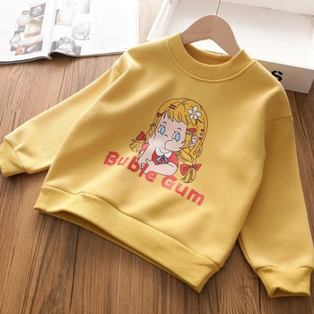 Παιδικό βελούδινο πουλόβερ για κορίτσια 2023 Χειμώνας για μωρά για κορίτσια Χαριτωμένα κινούμενα σχέδια φλις ζεστό πουλόβερ φούτερ Φούτερ Παιδικά ρούχα με κουκούλα