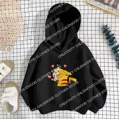 Pokemon Pikachu Hanorace pentru copii Psyduck Gengar Charmander Fată Băiat Pulover Copii Anime Haine casual Desene animate Hanorace Topuri