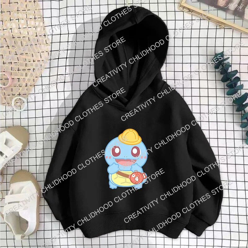 Pokemon Pikachu Vaikiški Megztiniai Psyduck Gengar Charmander Mergina Berniukas Megztinis Vaikai Anime Kasdieniai Drabužiai Animaciniai Megztiniai Viršutiniai