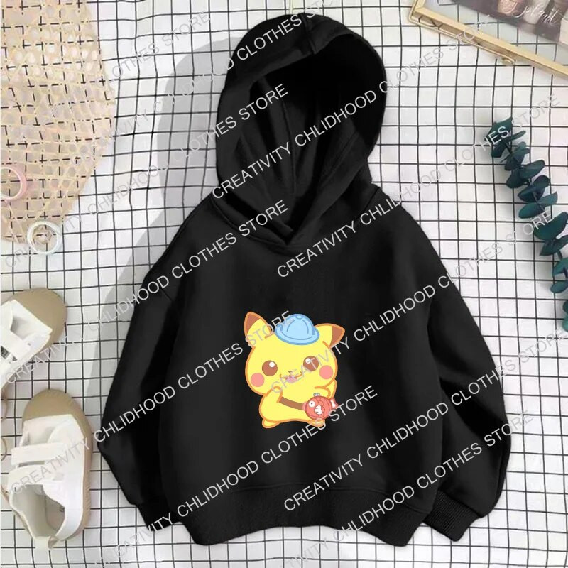 Pokemon Pikachu Vaikiški Megztiniai Psyduck Gengar Charmander Mergina Berniukas Megztinis Vaikai Anime Kasdieniai Drabužiai Animaciniai Megztiniai Viršutiniai