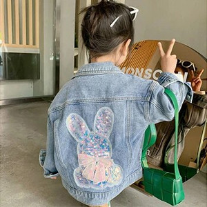 2023-as baba lány farmer dzseki tavaszi kardigán kabát gyerekeknek édes kislány hercegnő felsőruházat gyermekruházat születésnapi ajándék