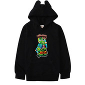 BECKBROJACK Памучни пуловери за деца Дрехи Момичета Kawaii Суичъри Бебешки момчета Графични качулки Риза Дрехи за малко бебе