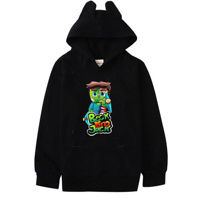 BECKBROJACK Памучни пуловери за деца Дрехи Момичета Kawaii Суичъри Бебешки момчета Графични качулки Риза Дрехи за малко бебе