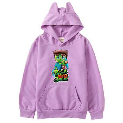 BECKBROJACK Памучни пуловери за деца Дрехи Момичета Kawaii Суичъри Бебешки момчета Графични качулки Риза Дрехи за малко бебе