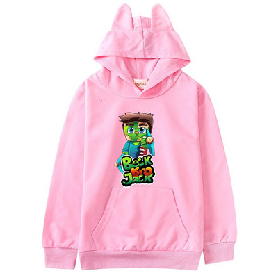 BECKBROJACK Памучни пуловери за деца Дрехи Момичета Kawaii Суичъри Бебешки момчета Графични качулки Риза Дрехи за малко бебе