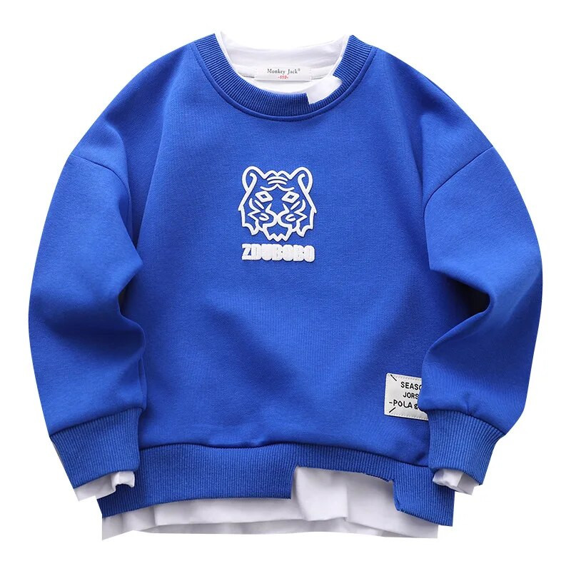 Primăvară Toamnă Băieți Bumbac Patchwork Tigru Hanorac școală Copii Trene Pulover Topuri Copii Pulover Antrenament 3-16 Ani