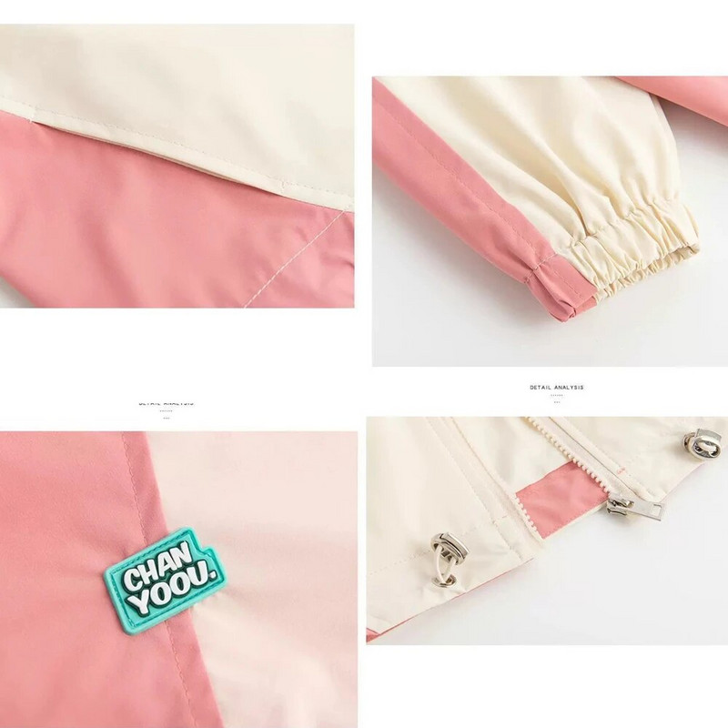 Jachetă pentru fetițe pentru copii, îmbrăcăminte exterioară cu guler răsturnat, primăvară toamnă 2023, jachetă de culoare solidă pentru copii mici, în stil coreean