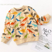 2023 tavaszi ősz koreai stílus 2 3 4 5 6 8 10 éves gyerekek pamut teljes rajzfilm állatmintás gyerekeknek baba gyerek pulóver fiú