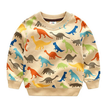 2023 Άνοιξη Φθινόπωρο Κορέα Στυλ 2 3 4 5 6 8 10 Χρόνια Παιδιά Βαμβακερά πλήρη κινούμενα σχέδια Animal print Παιδική παιδική μπλούζα για αγόρι