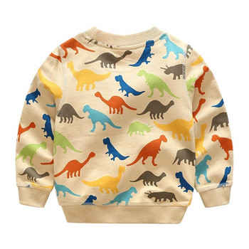 2023 Άνοιξη Φθινόπωρο Κορέα Στυλ 2 3 4 5 6 8 10 Χρόνια Παιδιά Βαμβακερά πλήρη κινούμενα σχέδια Animal print Παιδική παιδική μπλούζα για αγόρι