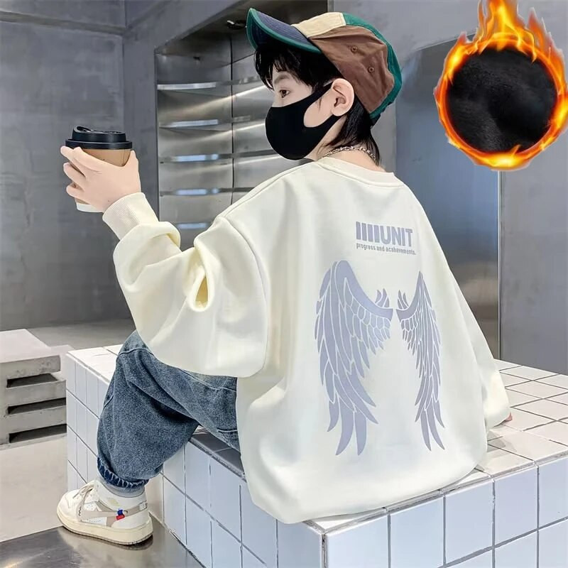 Πουλόβερ για αγόρια σε στυλ άνοιξης και φθινοπώρου Νέο μεσαίου μεγέθους παιδικό φθινοπωρινό μπλουζάκι για αγόρια φθινοπωρινό πουκάμισο μοντέρνο και μοντέρνο