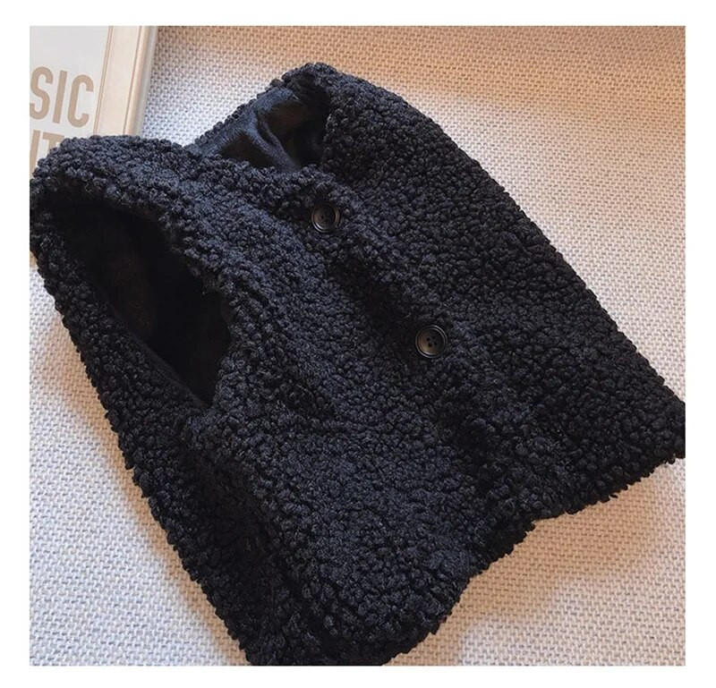 HoneyCherry Παιδικό Διπλό Γιλέκο Βρεφικό Γιλέκο Κοριτσιού Και Αγόρι Λούτρινο Γιλέκο Βρεφικό Κοριτσάκι Χειμερινά Ρούχα Νηπιαγωγών Γιλέκο