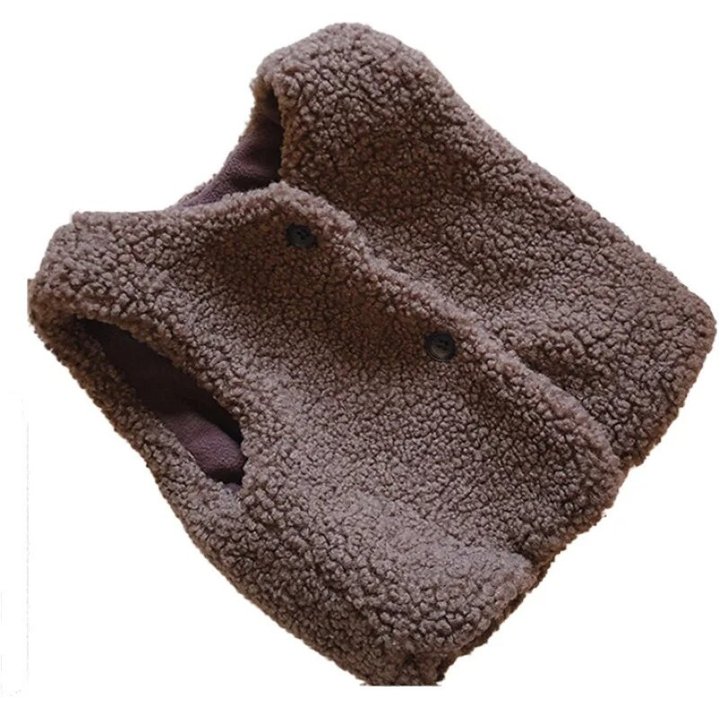 HoneyCherry Παιδικό Διπλό Γιλέκο Βρεφικό Γιλέκο Κοριτσιού Και Αγόρι Λούτρινο Γιλέκο Βρεφικό Κοριτσάκι Χειμερινά Ρούχα Νηπιαγωγών Γιλέκο