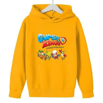 Παιδικά Anime Hoodie SUPER ZINGS εμπριμέ για αγόρια κορίτσια Baby 3-12Y Casual ρούχα Χαριτωμένα κωμικά πουλόβερ αθλητικό πουκάμισο Casual Kawaii