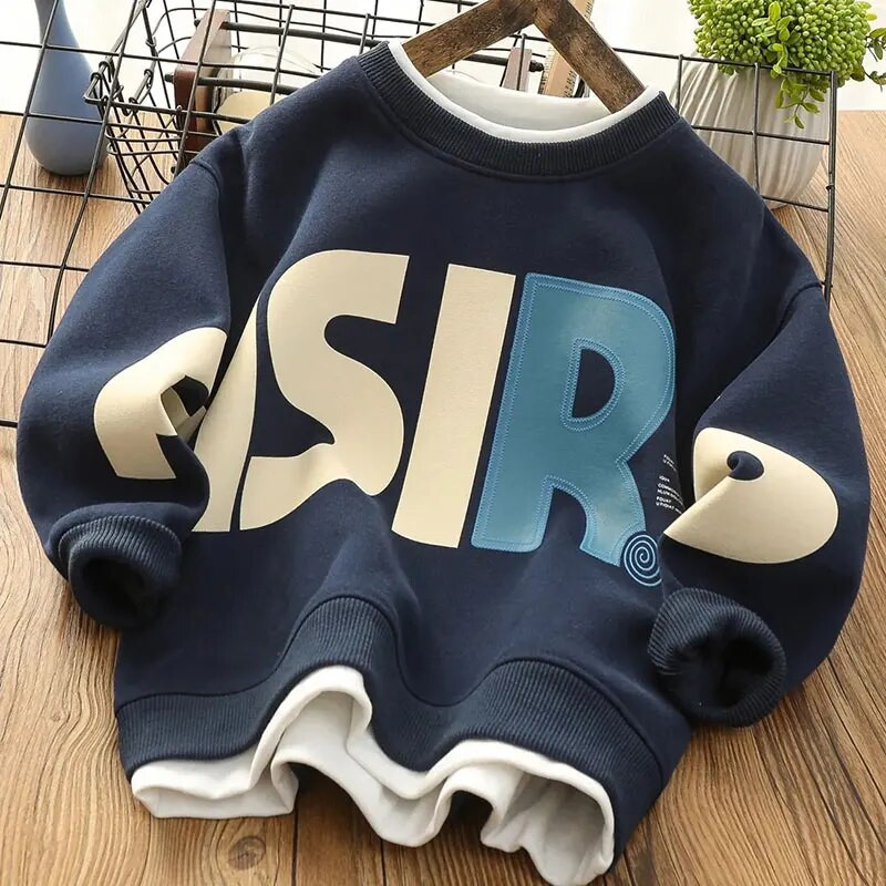 Berniukų laisvi gobtuvai 2023 m. Nauji vaikiški sportiniai megztiniai vaikams ilgomis rankovėmis Paauglių drabužiai Pavasario ruduo 6–14 m.