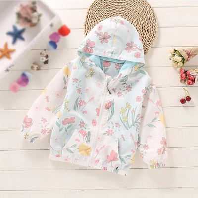 Nova dječja jakna Odjeća za bebe Jakna iz crtića Hoodies Gornja vjetrovka s patentnim zatvaračem za djevojčicu Zimski kaput za odijelo 2 3 4 5 6 7 8 Dob