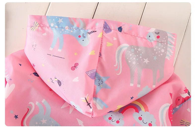 Nova dječja jakna Odjeća za bebe Jakna iz crtića Hoodies Gornja vjetrovka s patentnim zatvaračem za djevojčicu Zimski kaput za odijelo 2 3 4 5 6 7 8 Dob