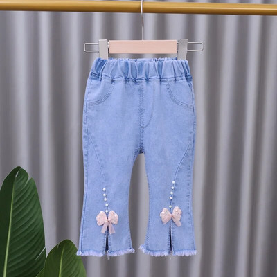 Nyáron új baba lányok fiúk szúnyog elleni nadrágok farmer Jean Gyermek klíma nadrágok baba hárem nadrág alkalmi nadrágok