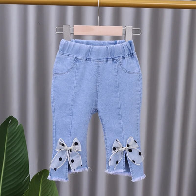 Nyáron új baba lányok fiúk szúnyog elleni nadrágok farmer Jean Gyermek klíma nadrágok baba hárem nadrág alkalmi nadrágok