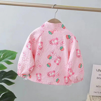 Κοριτσίστικο παλτό άνοιξη και φθινόπωρο μοντέρνο 2023 Νέο παιδικό φθινοπωρινό ανεμοθραύστη Little girl Baby φθινοπωρινό φόρεμα μπουφάν με φερμουάρ Top