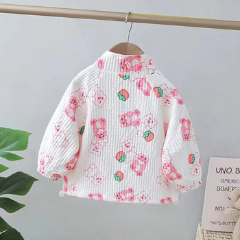 Κοριτσίστικο παλτό άνοιξη και φθινόπωρο μοντέρνο 2023 Νέο παιδικό φθινοπωρινό ανεμοθραύστη Little girl Baby φθινοπωρινό φόρεμα μπουφάν με φερμουάρ Top