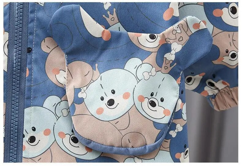 Dzsekik Kapucnis kabát Új tavaszi ősz fiúk baba lány felsőruházat kisgyermek lányok pamut kabátok gyerekek divat ruhák fiúk széldzseki