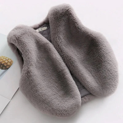 2022. Novi dječji prsluk Gornja odjeća Dječaci Djevojčice Prsluk od umjetnog krzna Dječji podebljani prsluk Jakna jesen zima