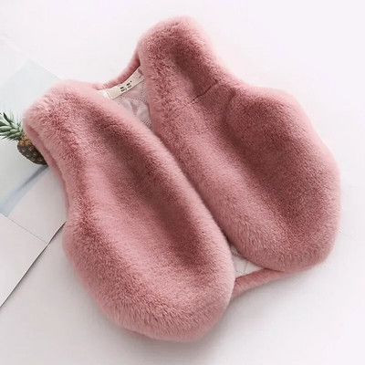 2022. Novi dječji prsluk Gornja odjeća Dječaci Djevojčice Prsluk od umjetnog krzna Dječji podebljani prsluk Jakna jesen zima