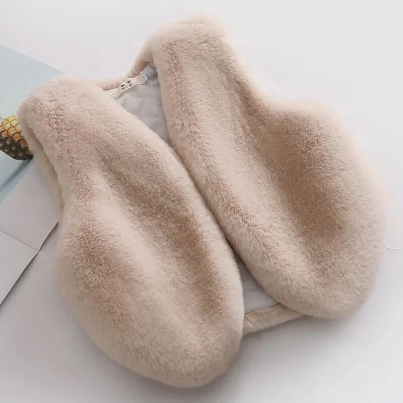 2022. Novi dječji prsluk Gornja odjeća Dječaci Djevojčice Prsluk od umjetnog krzna Dječji podebljani prsluk Jakna jesen zima