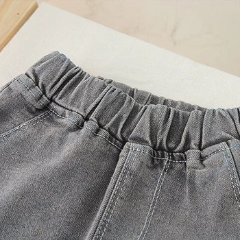 Ανοιξιάτικο τζιν κορίτσι ίσιο παντελόνι Τζιν καθημερινό παντελόνι Παιδικά ρούχα 1-5 ετών Βρεφικό Stretch ελαστικό κάτω μέρος μέσης