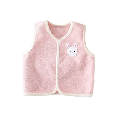 Karikatūra Dzīvnieku zēni Meitenes bērnu veste rudens ziemas korejiešu biezs divpusējs samts bērnu virsdrēbes jaundzimušo vestes