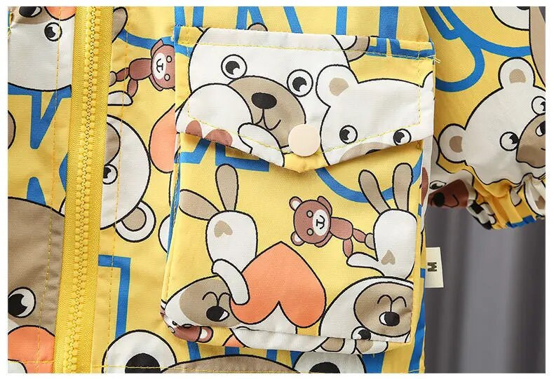 Gornja odjeća za djevojčice Jesen Proljeće Jakne za djevojčice Kaput Kaputi za malu djecu Parke Jakna s kapuljačom Dječja majica Vjetrovka za dječake Dječja