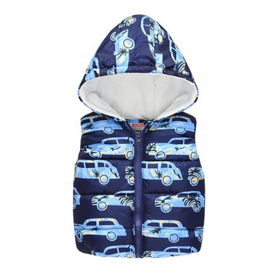 Veste pentru fete Vestă pentru copii din puf din bumbac Vestă caldă Bebeluși Fetițe Vestă florală dulce pentru copii Vestă pentru exterior 2-7 ani Copii