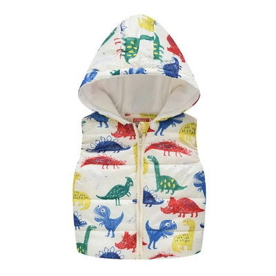 Veste pentru fete Vestă pentru copii din puf din bumbac Vestă caldă Bebeluși Fetițe Vestă florală dulce pentru copii Vestă pentru exterior 2-7 ani Copii