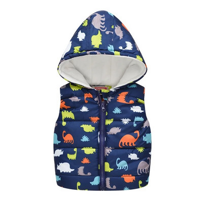 Veste pentru fete Vestă pentru copii din puf din bumbac Vestă caldă Bebeluși Fetițe Vestă florală dulce pentru copii Vestă pentru exterior 2-7 ani Copii