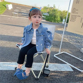 Jachete de blugi pentru copii fetiță primăvară toamnă modă paltoane jachete îmbrăcăminte 2 3 4 5 6 îmbrăcăminte exterioară copii 2024 nou