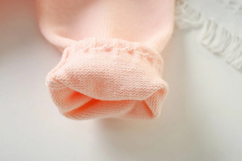 Primăvară Copii Fete Cardigan tricotat cu rever Pulover Bebeluș Tricotaj solide Topuri Manta Toamna Moda Tricotat Jaket Haine pentru copii mici