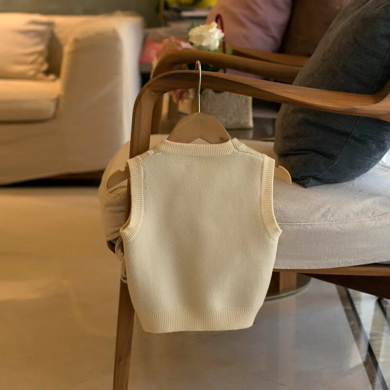 Toamna 2022, noi pentru copii, fără mâneci, vestă tricotată, vestă tricotată pentru fete de flori de modă, pulover pentru fete, cardigan, vestă