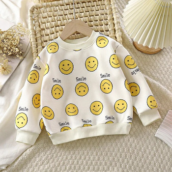 Παιδικό πουλόβερ Ζεστό στάμπα φρούτων με μακρυμάνικο μωρό Παιδικό φθινοπωρινό μπλουζάκι μόδας 2-10 ετών