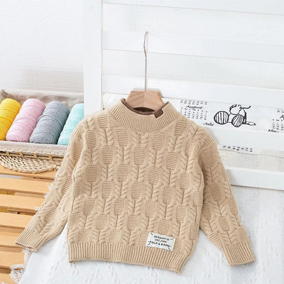 Pulover pentru copii, băiat, fată, cu decolteu în carouri, pulover pentru copii, iarnă, pentru copii, pulovere de culoare solidă, toamnă, băiat, fată, caldă, pulover 2023 nou