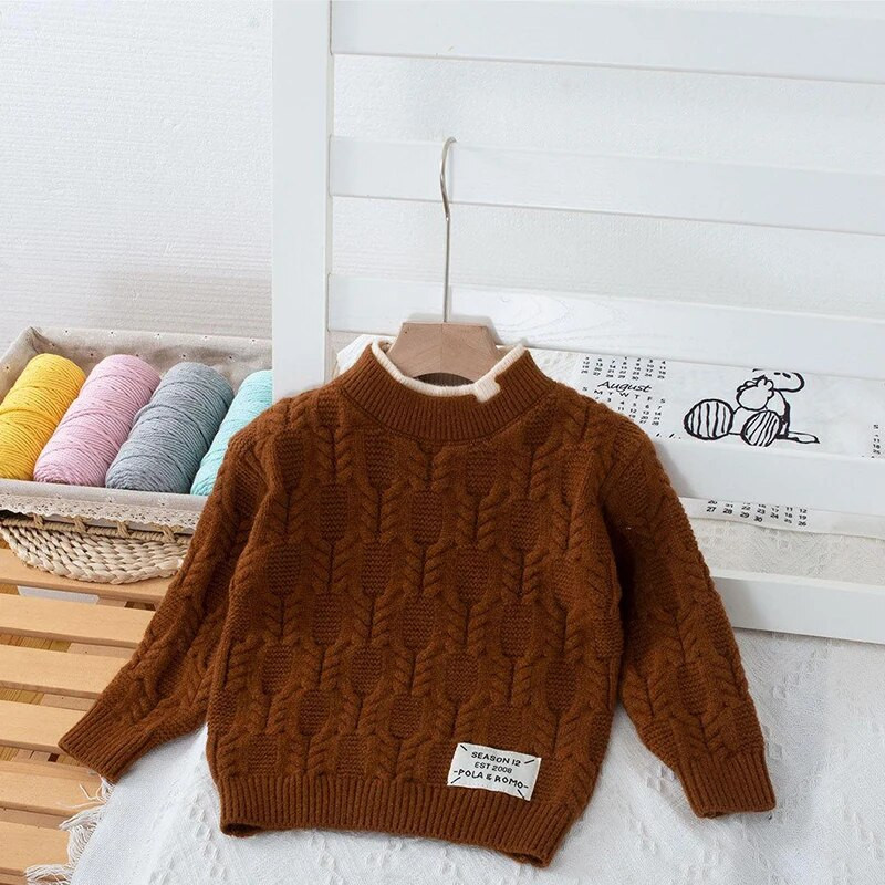 Pulover pentru copii, băiat, fată, cu decolteu în carouri, pulover pentru copii, iarnă, pentru copii, pulovere de culoare solidă, toamnă, băiat, fată, caldă, pulover 2023 nou