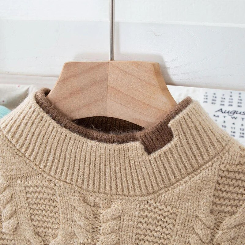 Pulover pentru copii, băiat, fată, cu decolteu în carouri, pulover pentru copii, iarnă, pentru copii, pulovere de culoare solidă, toamnă, băiat, fată, caldă, pulover 2023 nou