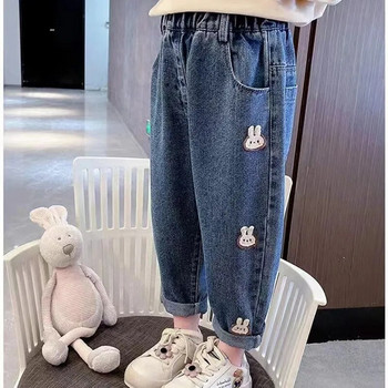 Παιδικό κορίτσι τζιν κινουμένων σχεδίων Μακρύ παντελόνι Άνοιξη φθινόπωρο καθημερινό παντελόνι Παιδικό τζιν παντελόνι 2024 Νέο 2 3 6 5 6 7T